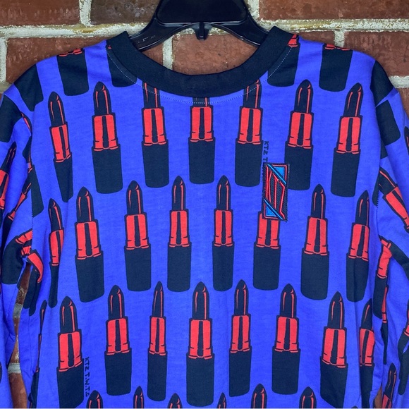 KTZ Kokon to Zai Lipstick Print Sweatshirt Size S - Picture 2 of 10